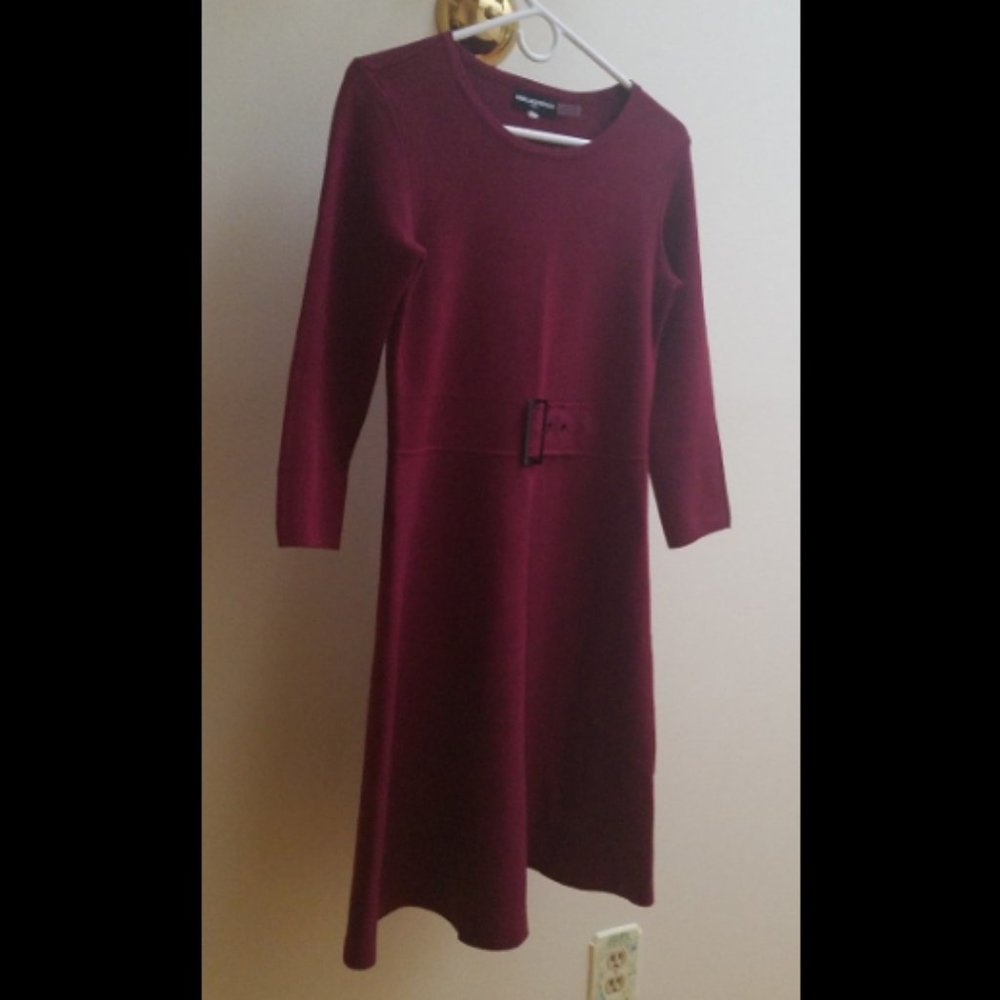 Karl Lagerfeld burgundy sweater dress Size XS - Picture 4 of 9